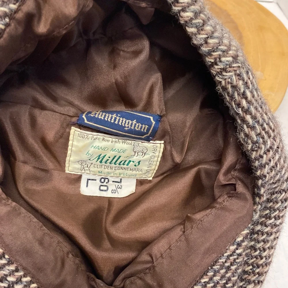 Huntington handmade by Millars Wool Paperboy Cap News Boy Cap Peaky Blinders